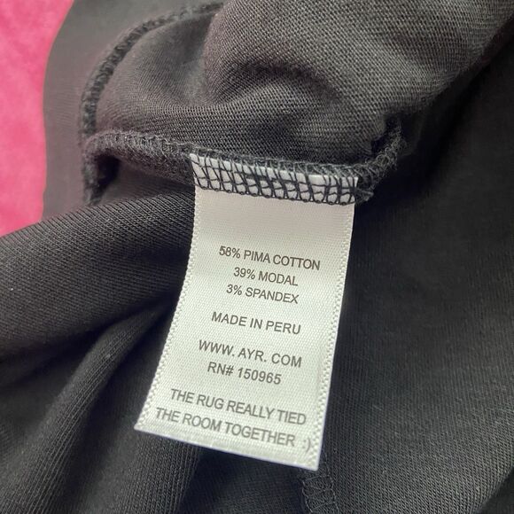 AYR Pull On Wide Leg Cropped Ankle Pants Black Size Medium - Picture 6 of 10